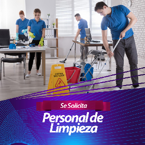 Personal para limpieza