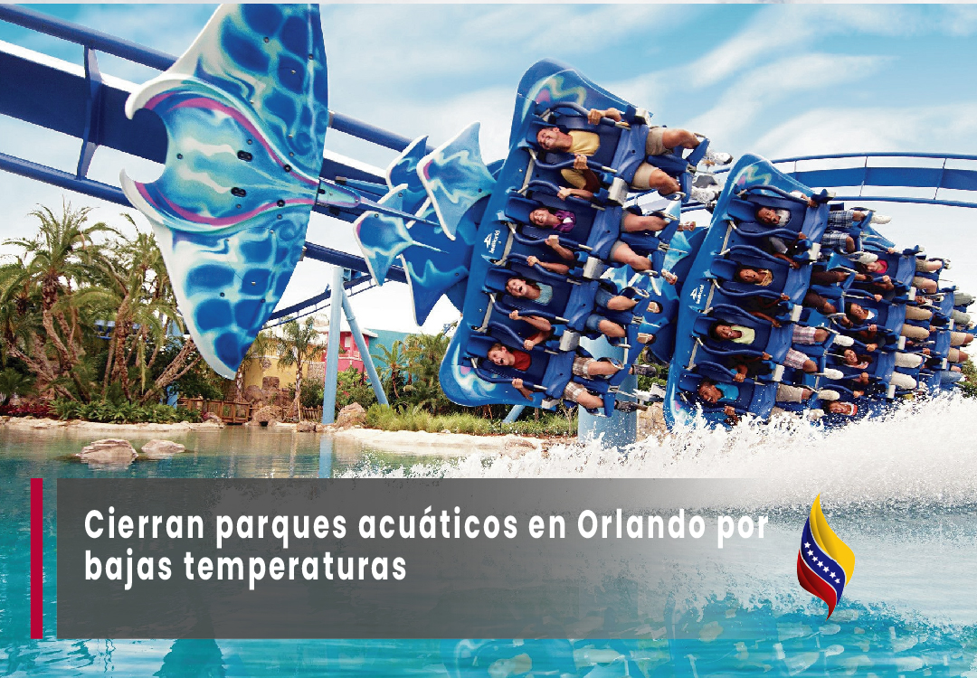 Cierran parques acuáticos en Orlando por bajas temperaturas