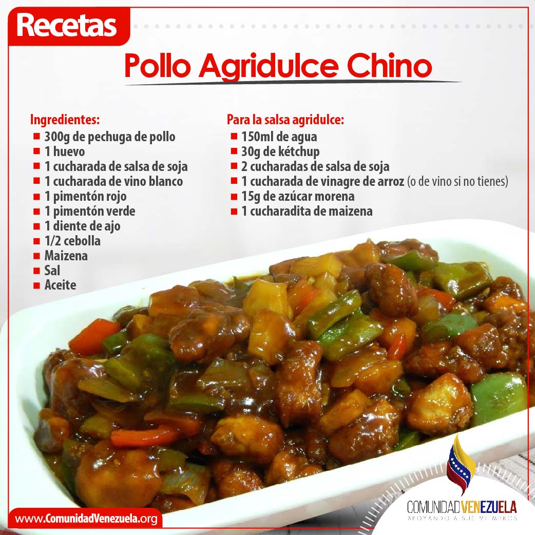 Pollo agridulce chino