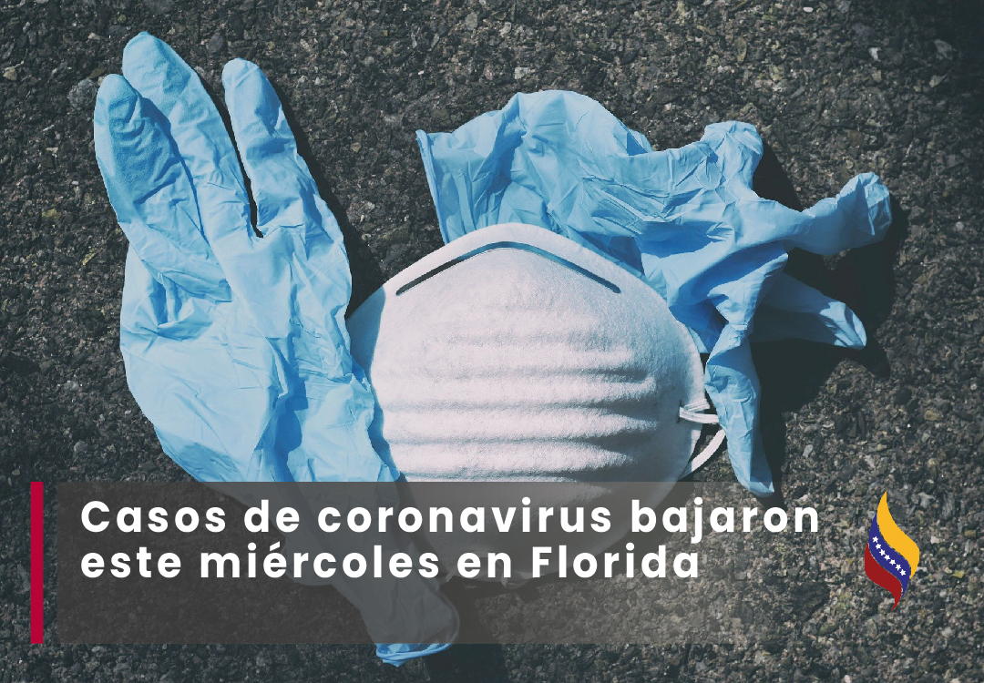 Casos de coronavirus bajaron este miércoles en Florida