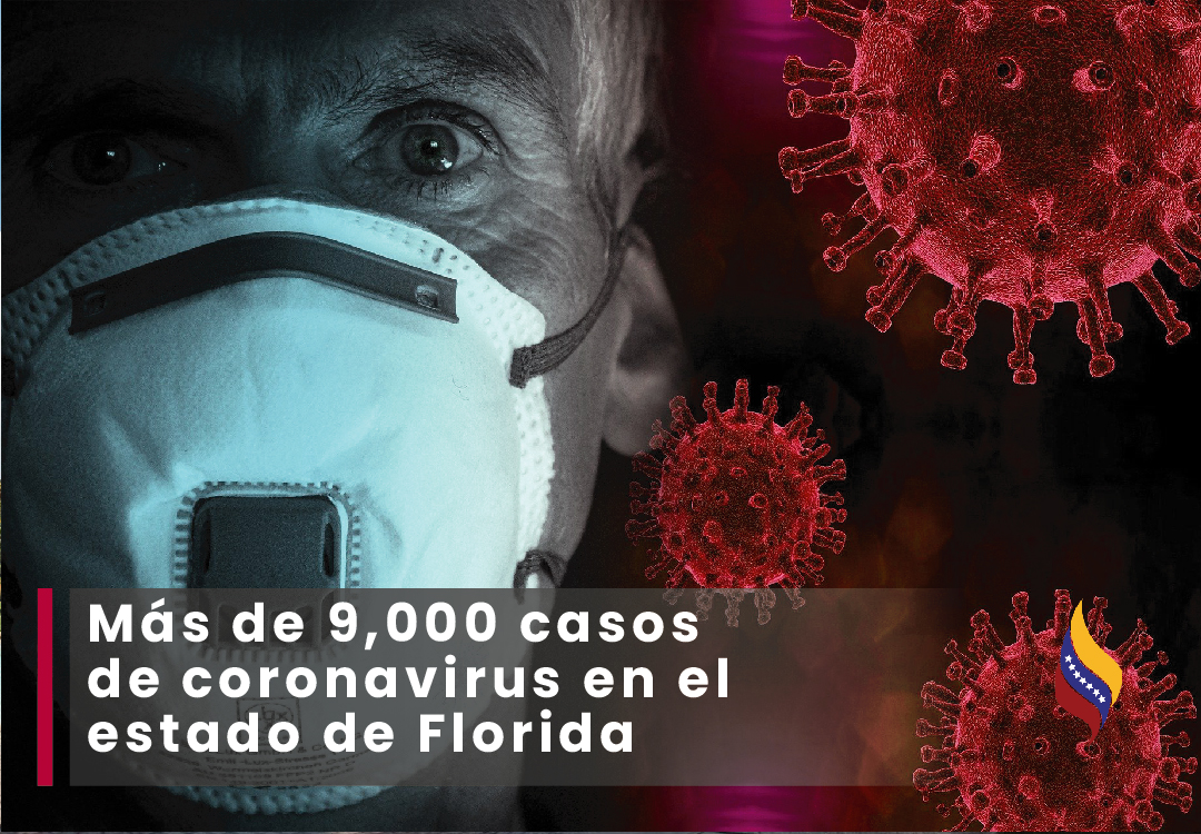 Más de 9,000 casos  de coronavirus en el  estado de Florida