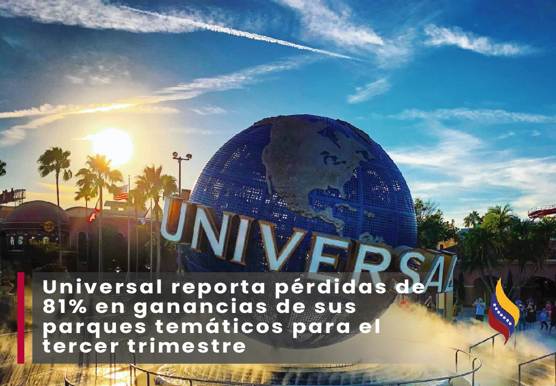 Universal reporta pérdidas de 81% en ganancias de sus parques temáticos para el tercer trimestre