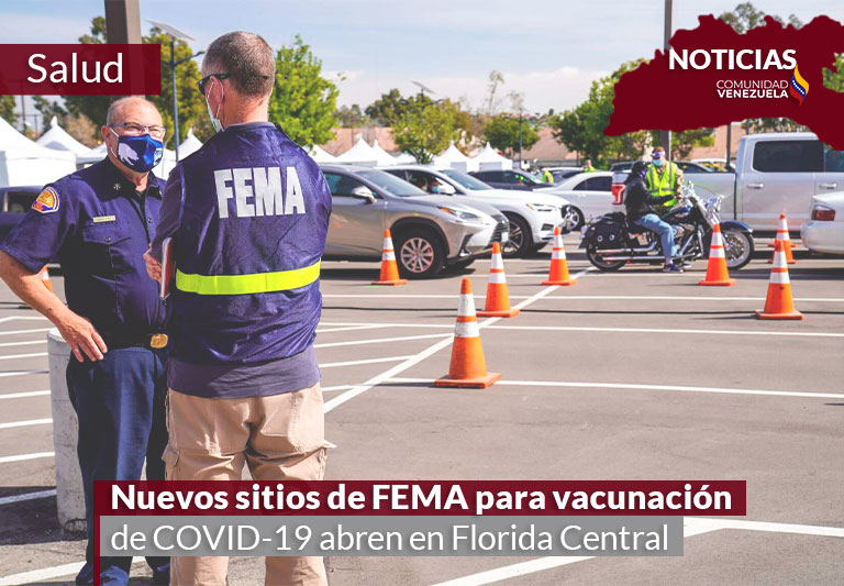 Nuevos sitios de FEMA para vacunas de la COVID-19 abren en Florida Central