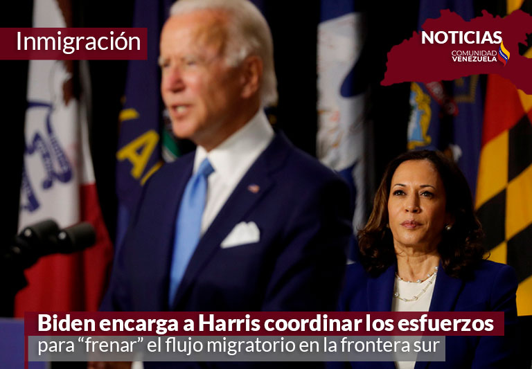 Biden encarga a Harris coordinar los esfuerzos para “frenar” el flujo migratorio en la frontera sur