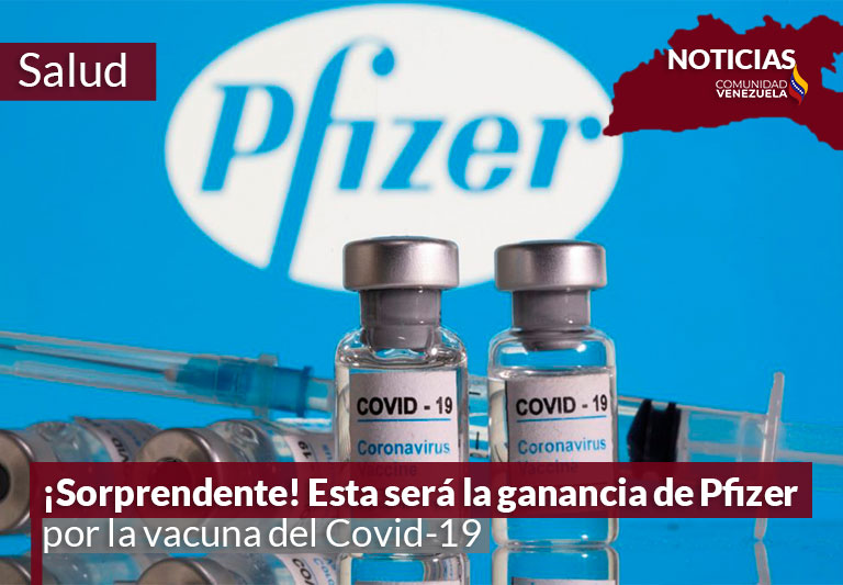 ¡Sorprendente! Esta será la ganancia de Pfizer por la vacuna del Covid-19