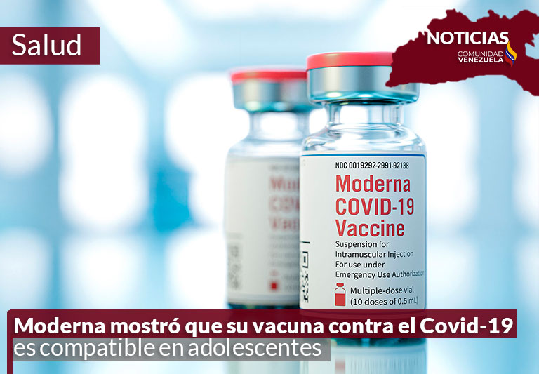 Moderna mostró que su vacuna contra el Covid-19 es compatible en adolescentes